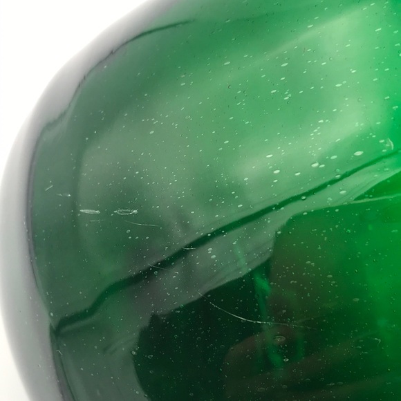 VTG/MCM 50's Large 14" Blenko Blown Glass Green Pitcher - Picture 9 of 9